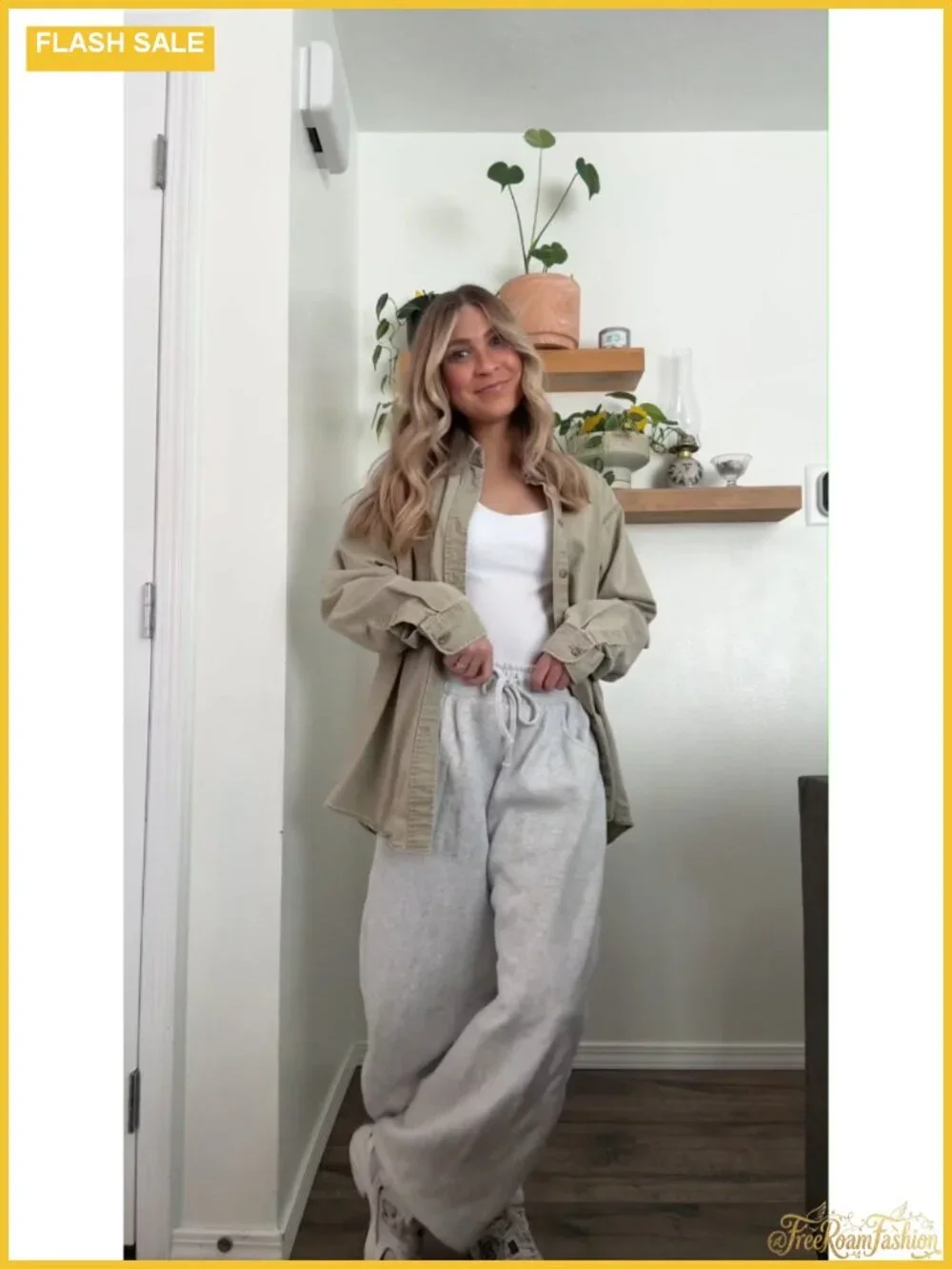 High-Rise Wide Leg Sweatpants Barrel Balloon with Pockets